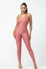 Well-in Vogue Sleeveless Cross Back Jumpsuit