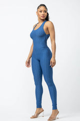 Well-in Vogue Sleeveless Cross Back Jumpsuit