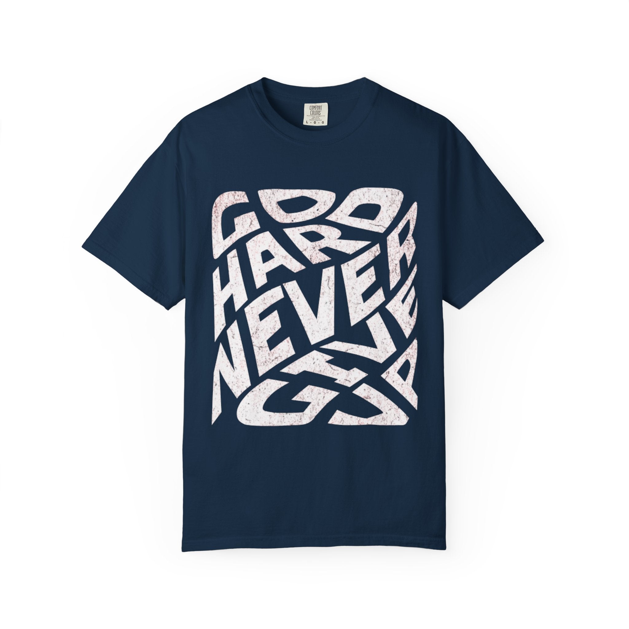 Never Give Up Gym Tee – Unisex
