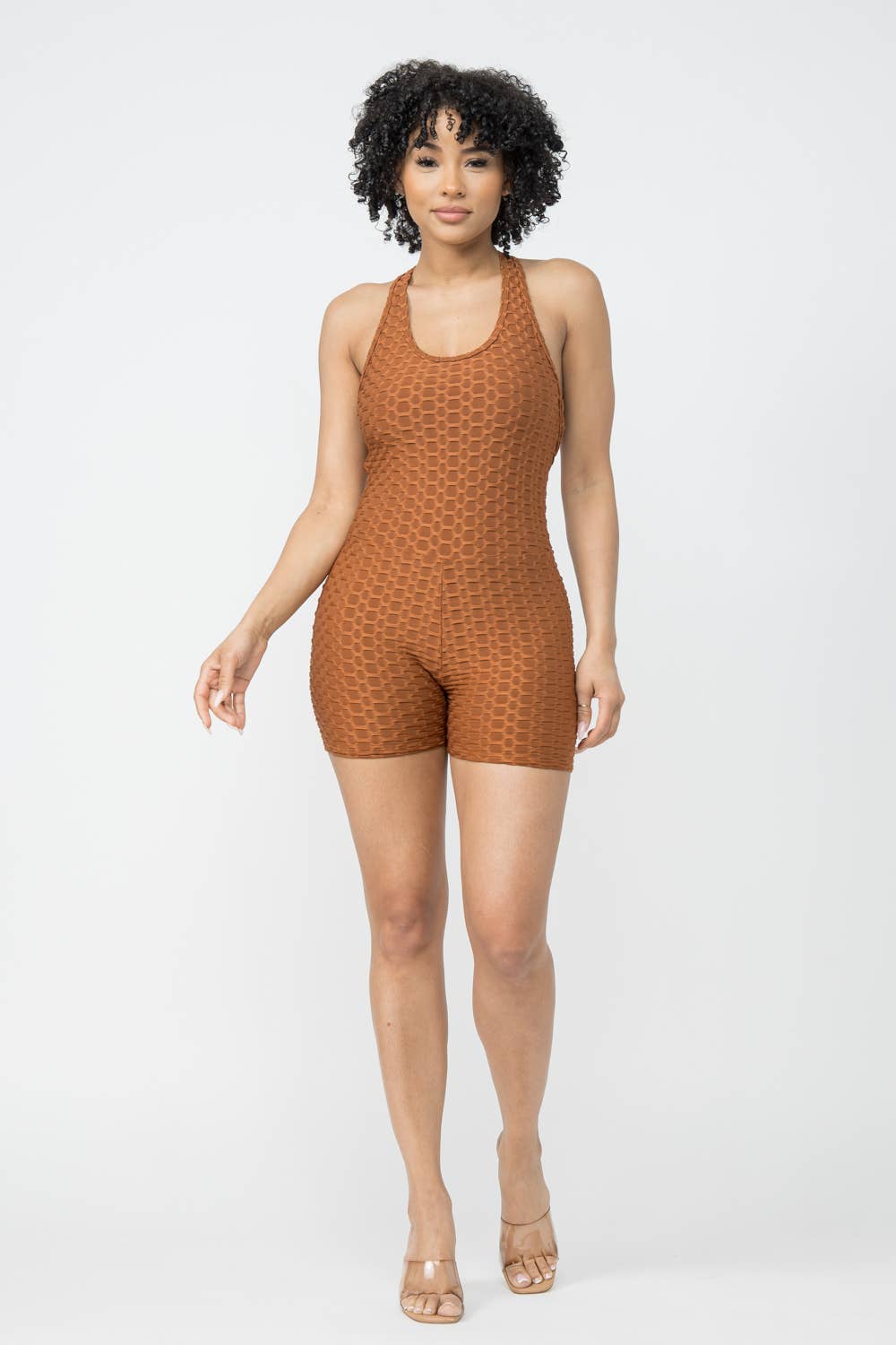 Well-in Vogue Romper – Honeycomb Heat