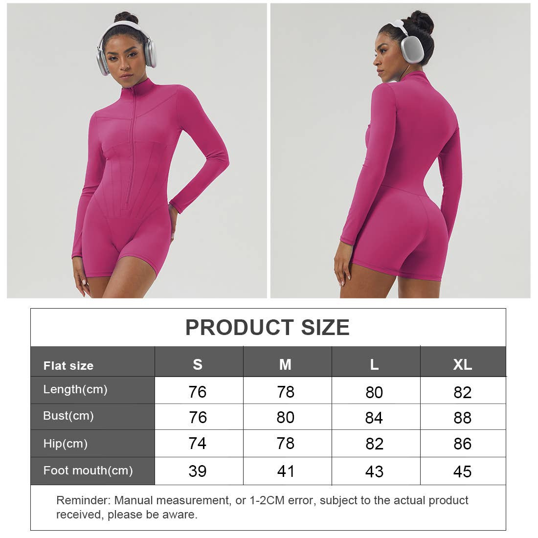 Well-in Vogue Elevate Half-Zip Long Sleeve Jumpsuit