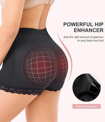 Boyshort Underwear for Women Butt lifting Shapewear Tummy Control Panties Lace U