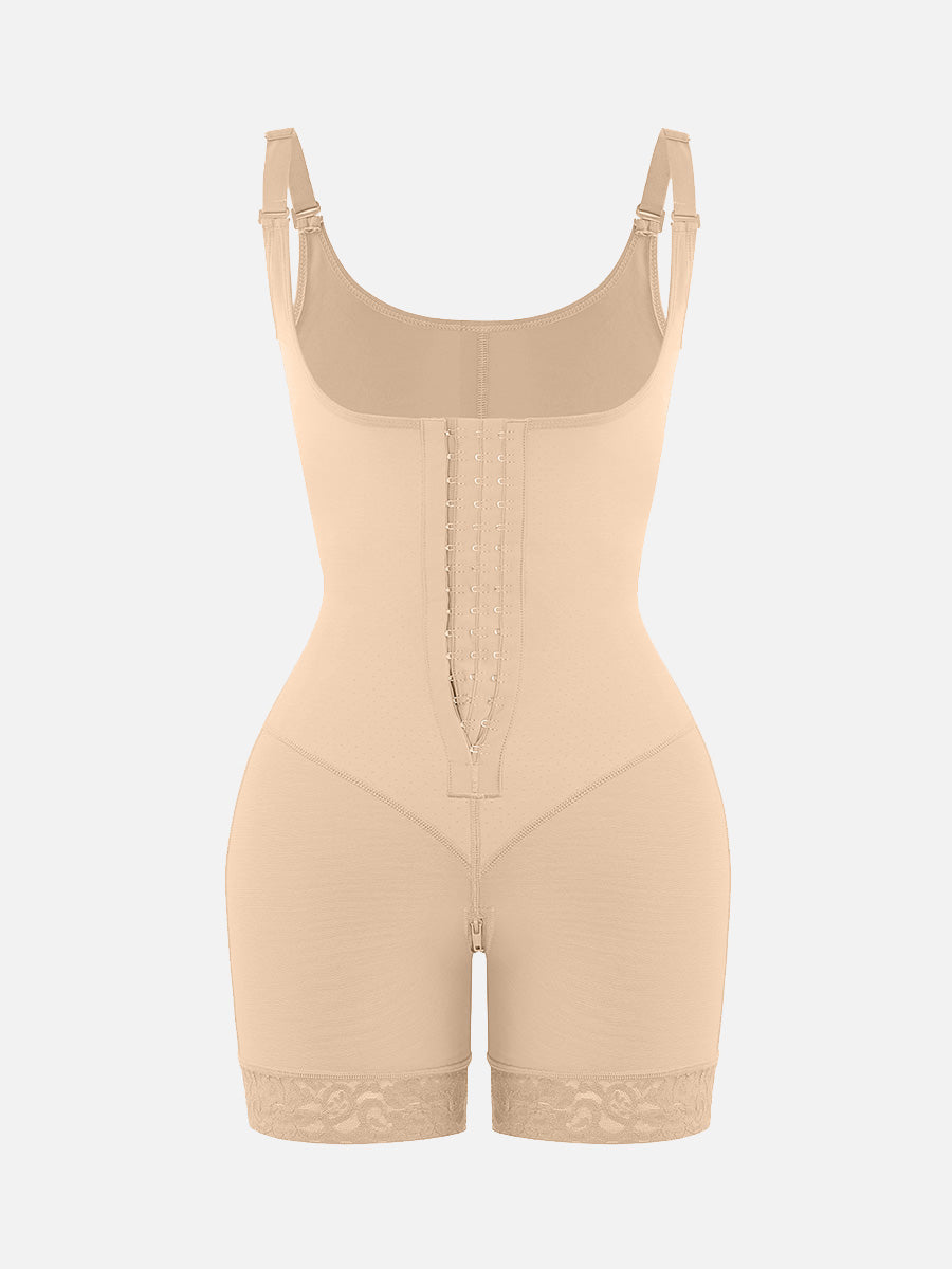 Well-in Vogue Breathable Latex Open Bust Tummy Control Firm Compression Shapewear