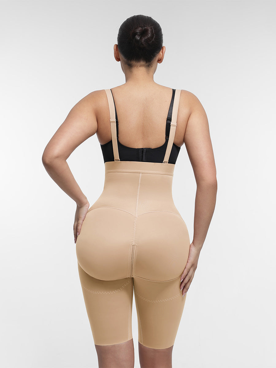 Well-in Vogue Body Shaper clips inside for post-operative wear and removable shoulder straps