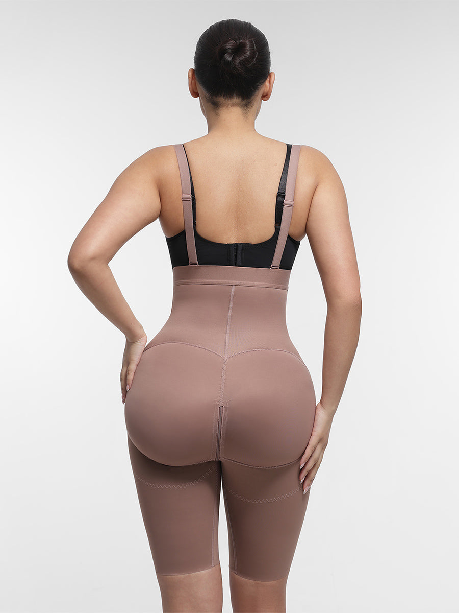 Well-in Vogue Body Shaper clips inside for post-operative wear and removable shoulder straps