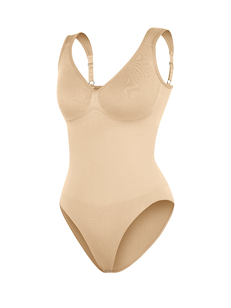 Well-in Vogue Seamless Diamond Neck Bust Support Waist Control Panty Bodysuit