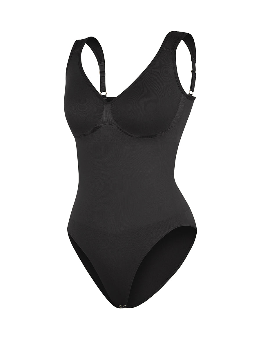 Well-in Vogue Seamless Diamond Neck Bust Support Waist Control Panty Bodysuit