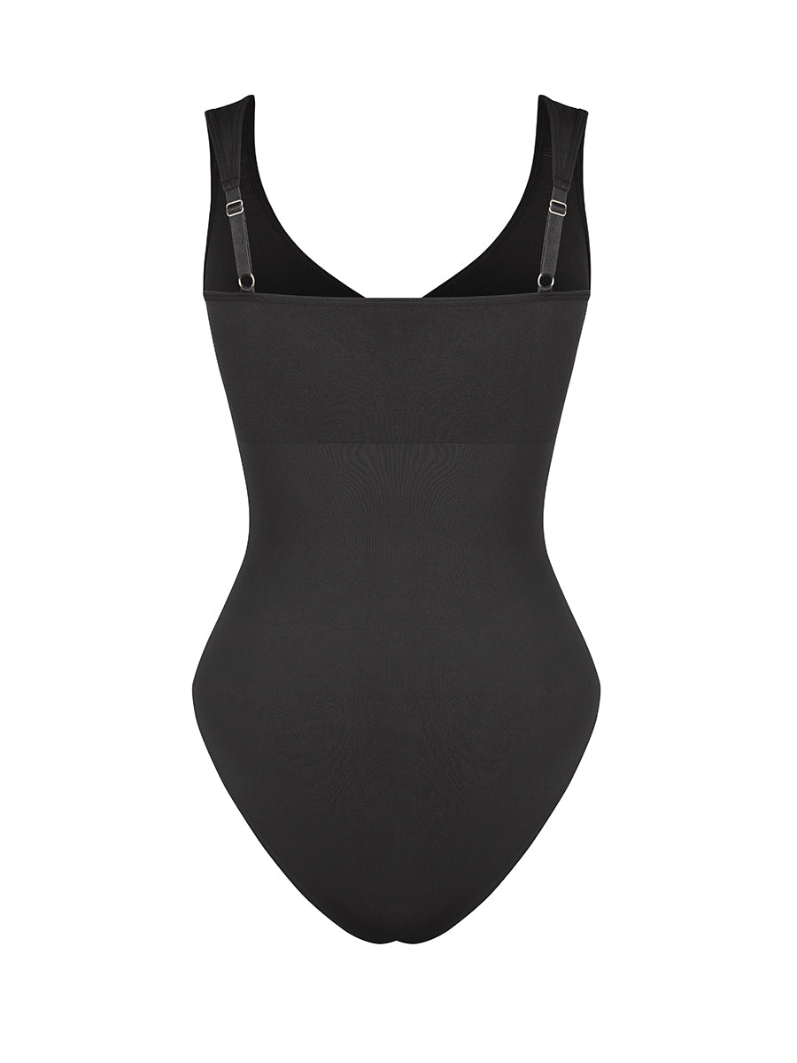 Well-in Vogue Seamless Diamond Neck Bust Support Waist Control Panty Bodysuit