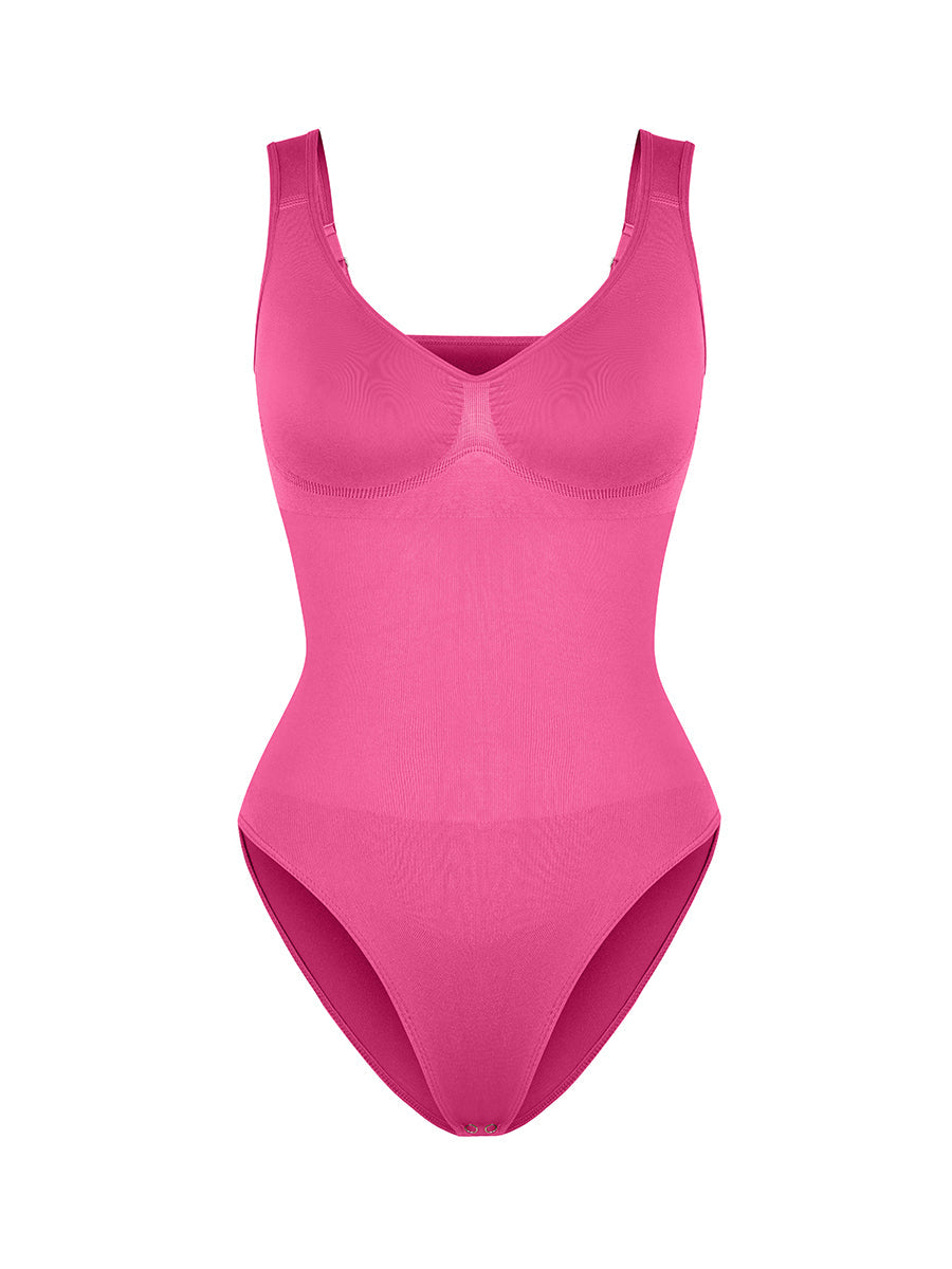 Well-in Vogue Seamless Diamond Neck Bust Support Waist Control Panty Bodysuit