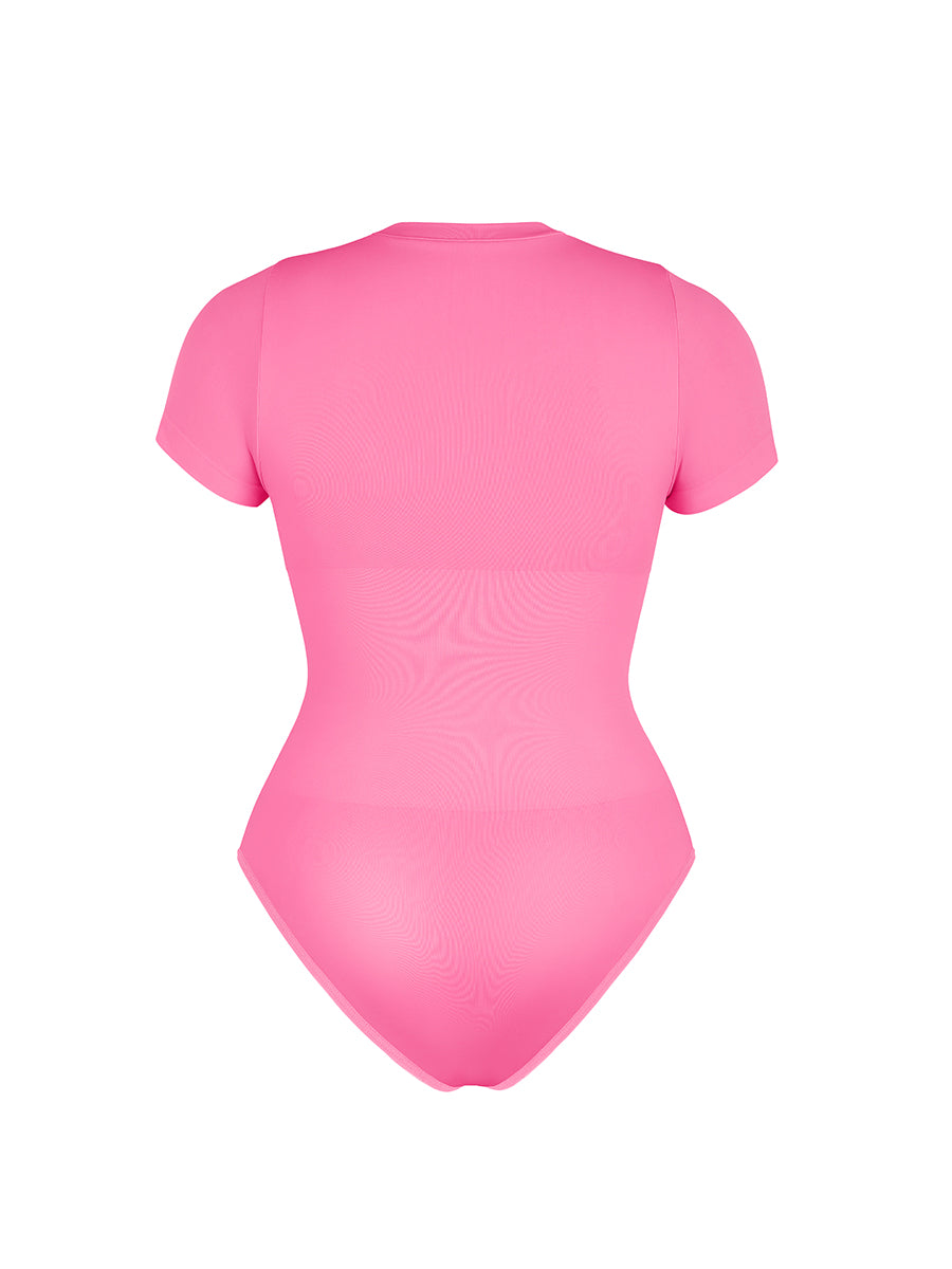 Well-in Vogue Seamless Short Sleeve Waist and abdomen Shaping Hip briefs Bodysuit