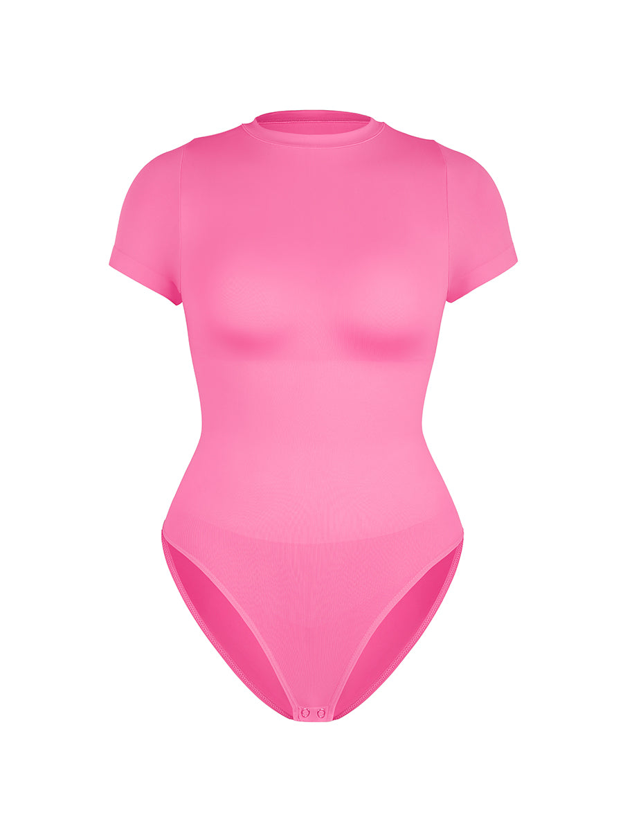 Well-in Vogue Seamless Short Sleeve Waist and abdomen Shaping Hip briefs Bodysuit