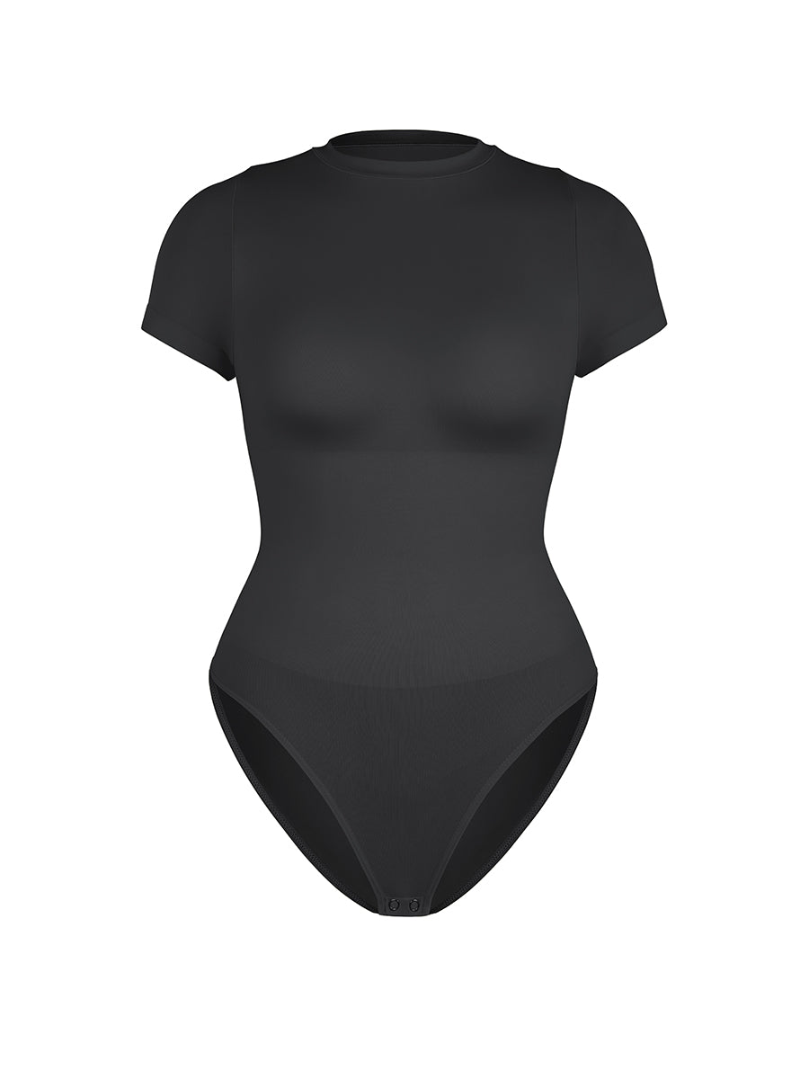 Well-in Vogue Seamless Short Sleeve Waist and abdomen Shaping Hip briefs Bodysuit