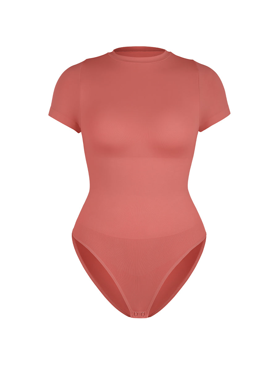 Well-in Vogue Seamless Short Sleeve Waist and abdomen Shaping Hip briefs Bodysuit