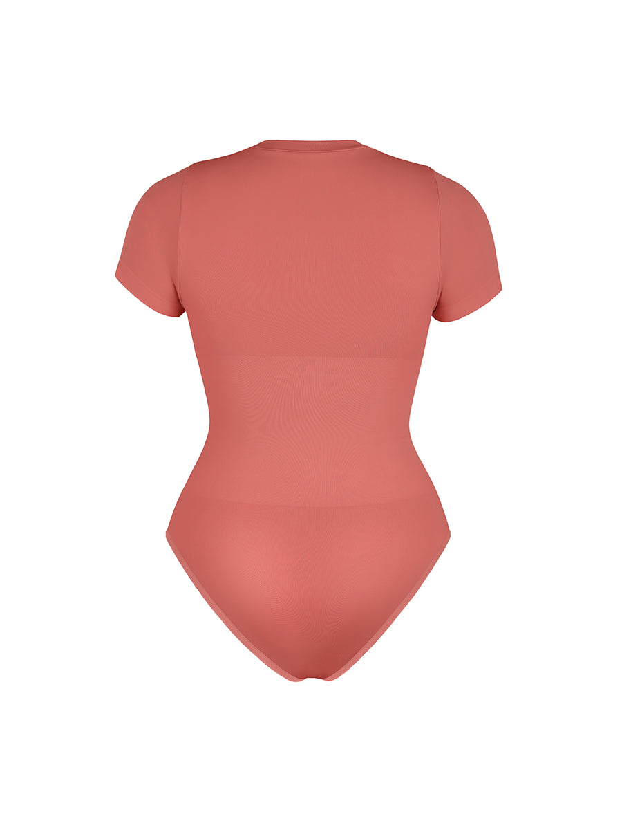 Well-in Vogue Seamless Short Sleeve Waist and abdomen Shaping Hip briefs Bodysuit