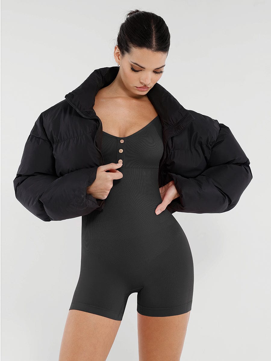 Well-in Vogue Seamless Bust Support Waist and Abdomen Shaping Butt Lifting Jumpsuit
