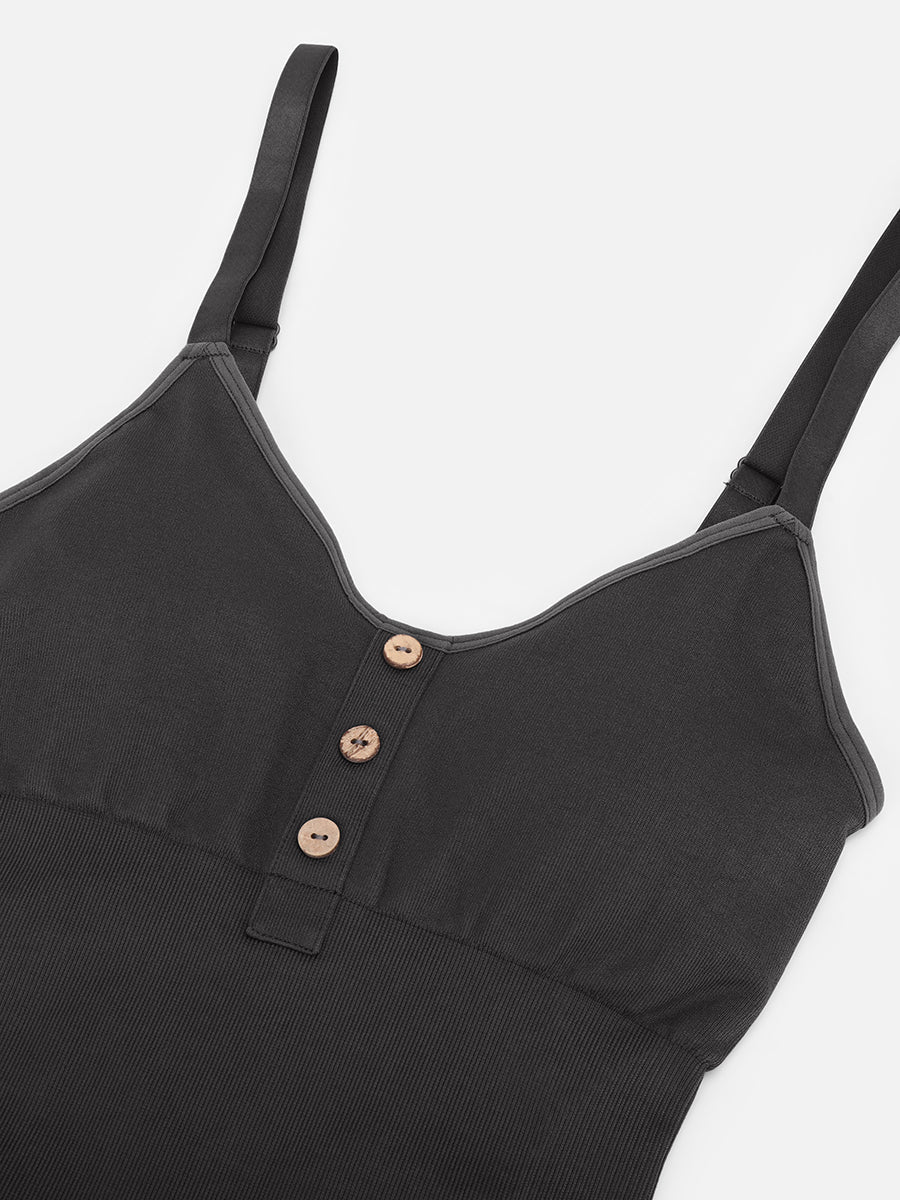 Well-in Vogue Seamless Bust Support Waist and Abdomen Shaping Butt Lifting Jumpsuit