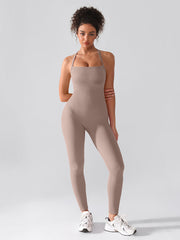 Well-in Vogue Seamless Sports Shaping 2 in 1 Waist and Tummy Control Bra-free Jumpsuit