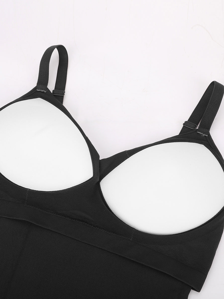Well-in Vogue Seamless Built-in Bra Waist and Tummy Control Thong Bodysuit