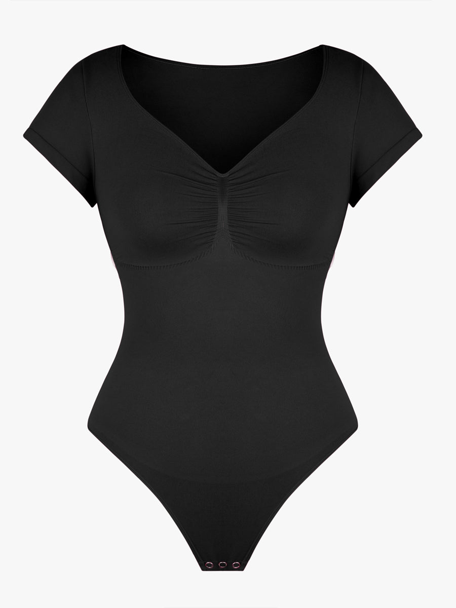 Well-in Vogue Seamless Bust Support Waist & Abdomen Shaping Thong Bodysuit