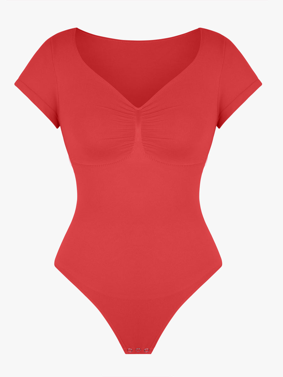 Well-in Vogue Seamless Bust Support Waist & Abdomen Shaping Thong Bodysuit