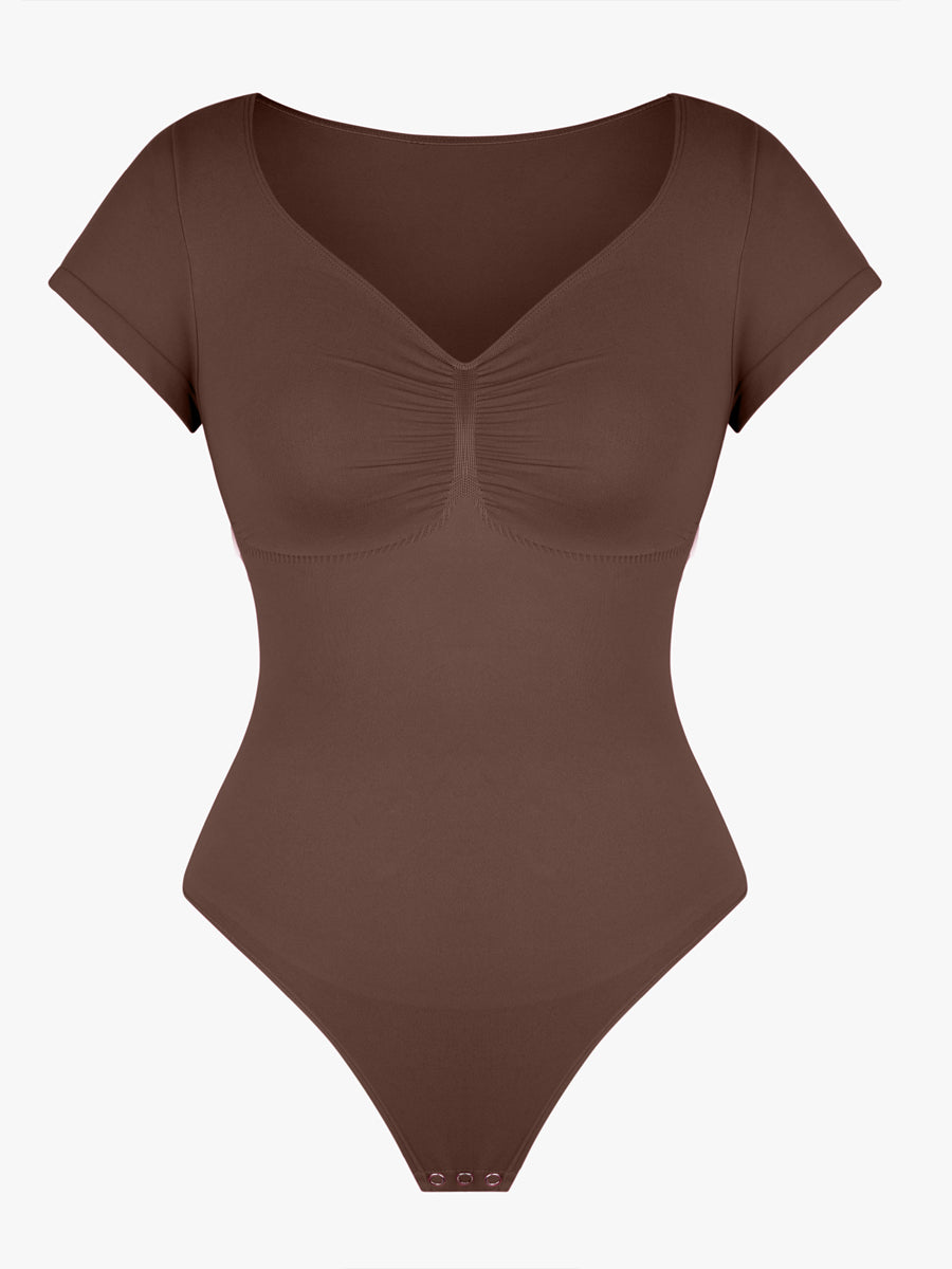 Well-in Vogue Seamless Bust Support Waist & Abdomen Shaping Thong Bodysuit