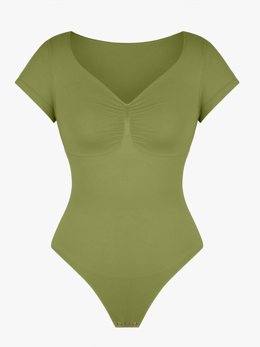Well-in Vogue Seamless Bust Support Waist & Abdomen Shaping Thong Bodysuit