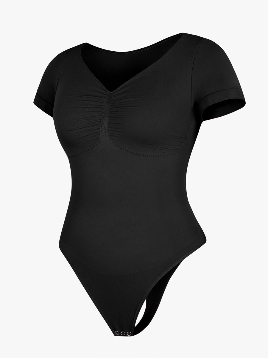 Well-in Vogue Seamless Bust Support Waist & Abdomen Shaping Thong Bodysuit