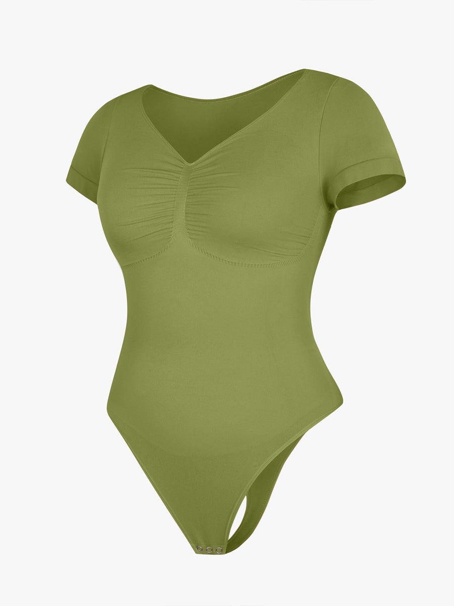 Well-in Vogue Seamless Bust Support Waist & Abdomen Shaping Thong Bodysuit