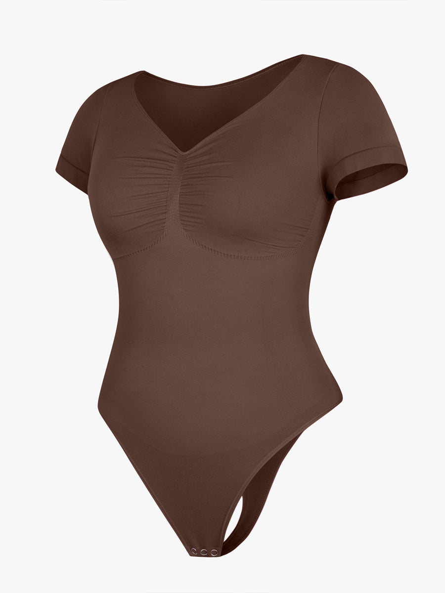 Well-in Vogue Seamless Bust Support Waist & Abdomen Shaping Thong Bodysuit