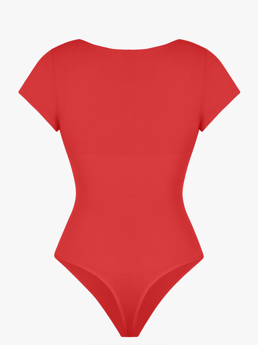 Well-in Vogue Seamless Bust Support Waist & Abdomen Shaping Thong Bodysuit