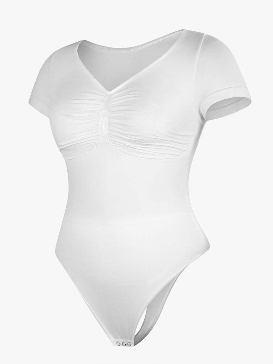 Well-in Vogue Seamless Bust Support Waist & Abdomen Shaping Thong Bodysuit