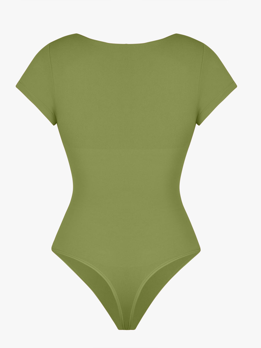 Well-in Vogue Seamless Bust Support Waist & Abdomen Shaping Thong Bodysuit