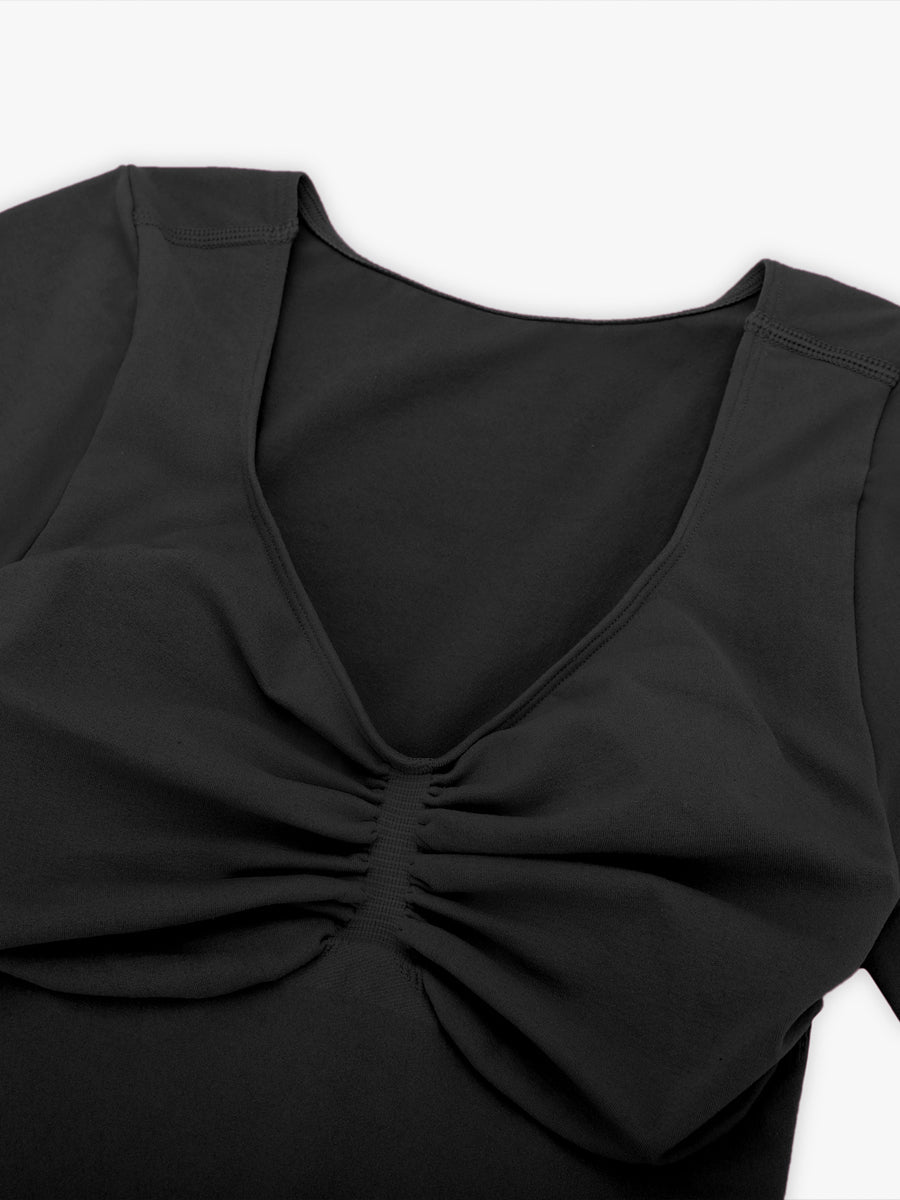 Well-in Vogue Seamless Bust Support Waist & Abdomen Shaping Thong Bodysuit