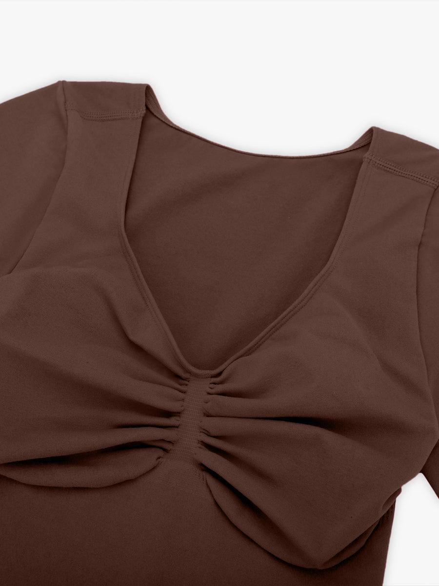 Well-in Vogue Seamless Bust Support Waist & Abdomen Shaping Thong Bodysuit