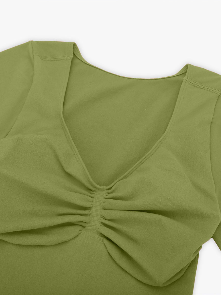 Well-in Vogue Seamless Bust Support Waist & Abdomen Shaping Thong Bodysuit