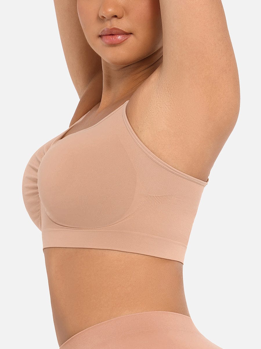Well-in Vogue Wireless Supportive Shaping Bra with Adjustable Straps