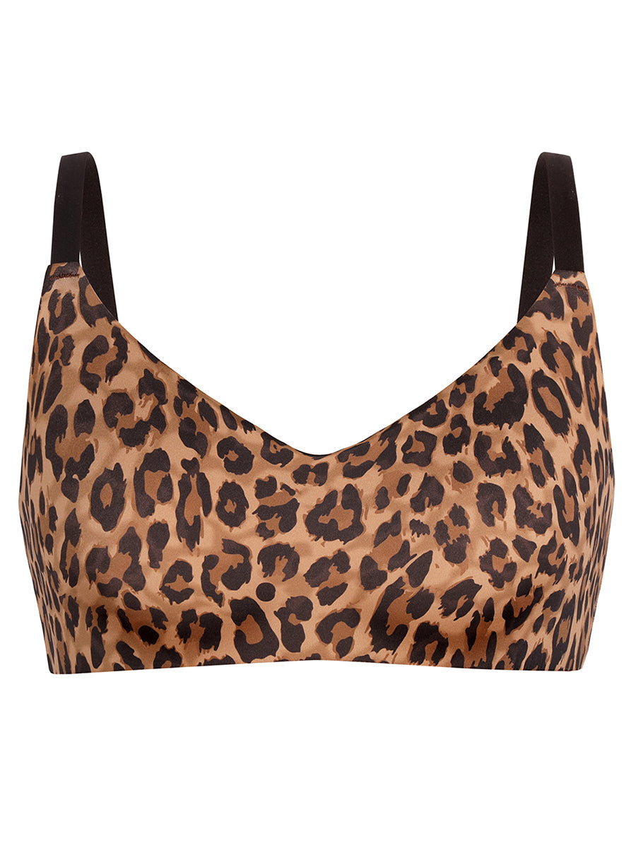 Well-in Vogue Seamless Comfort Underarm Smoothing V-Neck Bralette with Adjustable Straps