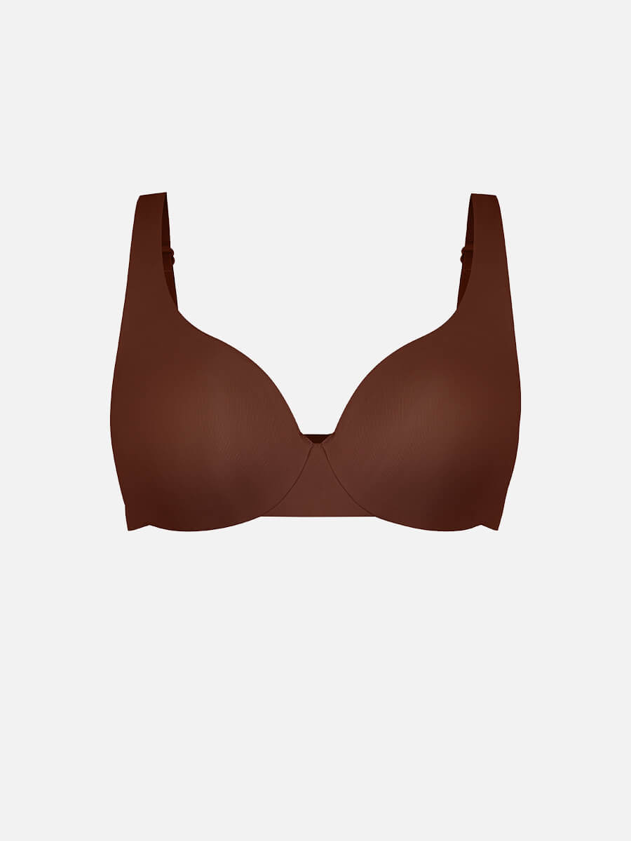 Well-in Vogue Unpadded Underwired Deep V-Neck Side Support Bra