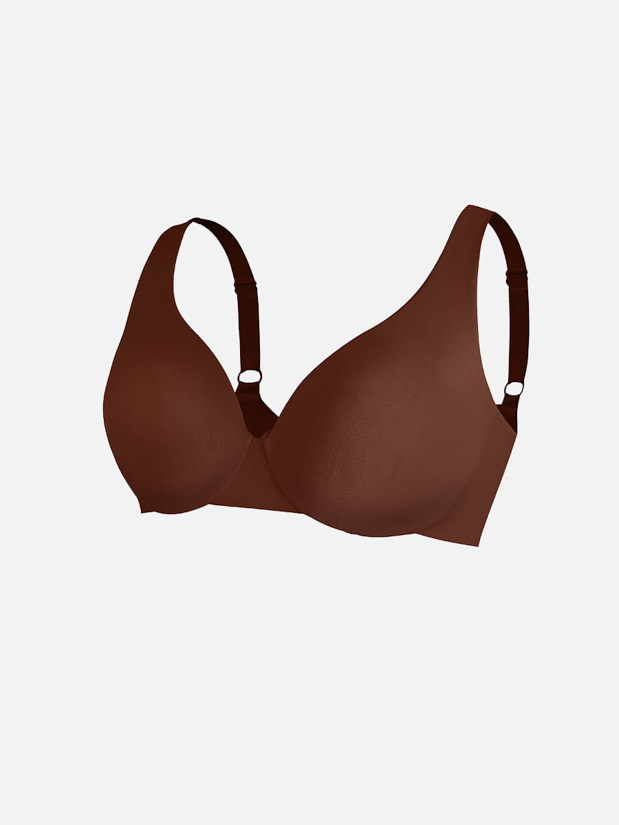 Well-in Vogue Unpadded Underwired Deep V-Neck Side Support Bra