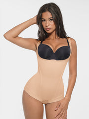 Well-in Vogue High-Elastic Bust Support Antibacterial Crotch Shaping Bodysuit