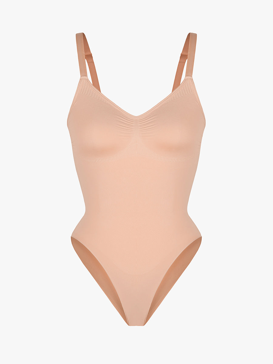 Well-in Vogue Seamless Chest Support Waist Control Shapewear Bodysuit