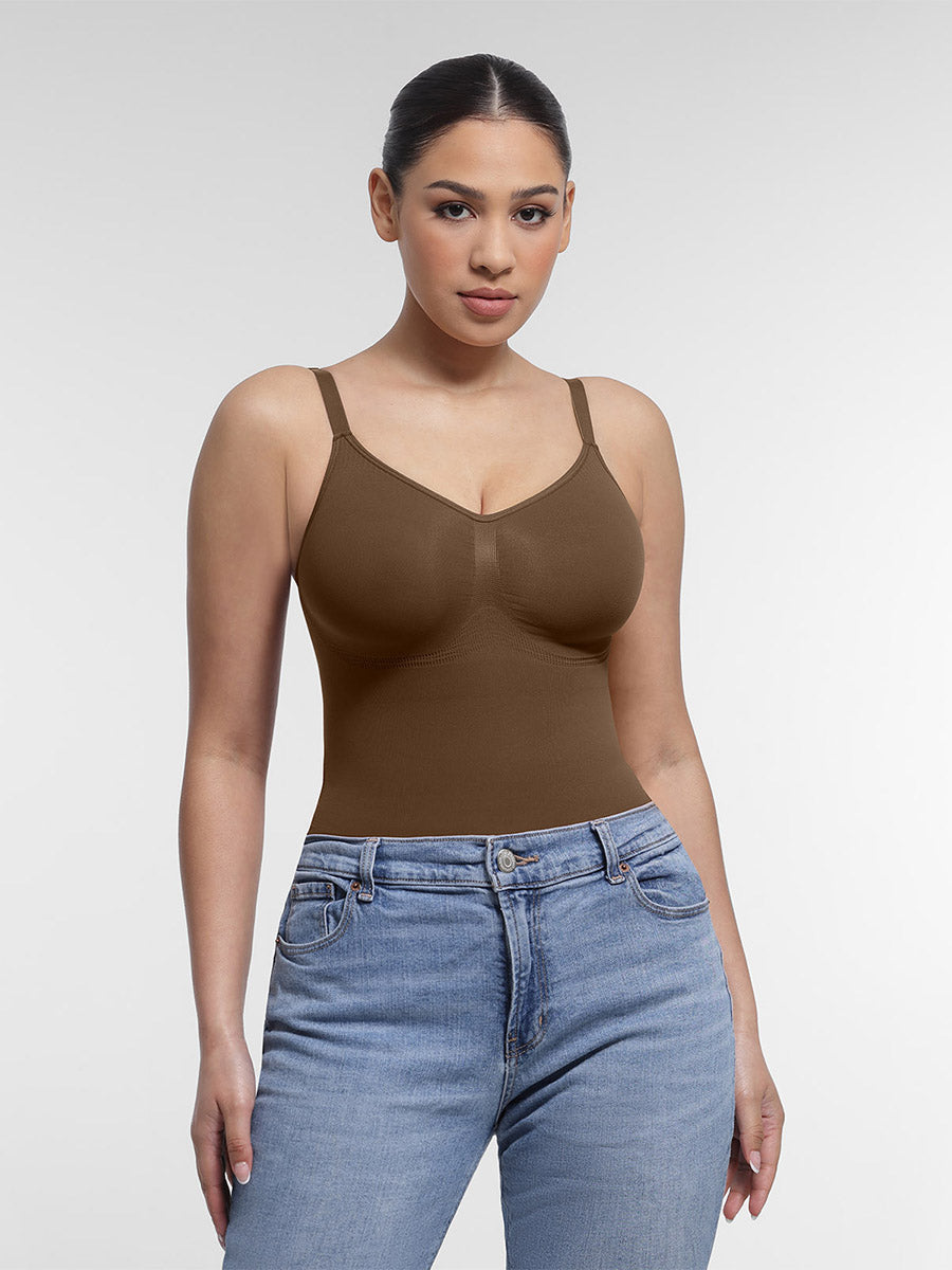 Well-in Vogue Seamless Chest Support Waist Control Shapewear Bodysuit