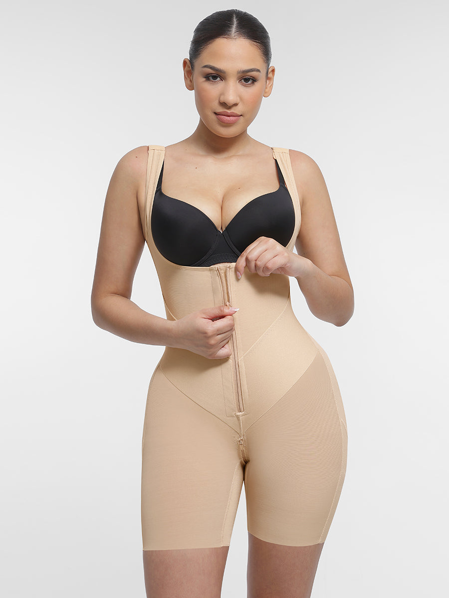 Well-in Vogue U-Shaped Chest Support Waist Control Peach Butt Post Surgery Full Body Shapewear