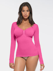 Well-in Vogue Seamless Diamond Neck Bust Support Waist and Tummy Control Shaping Bodysuit