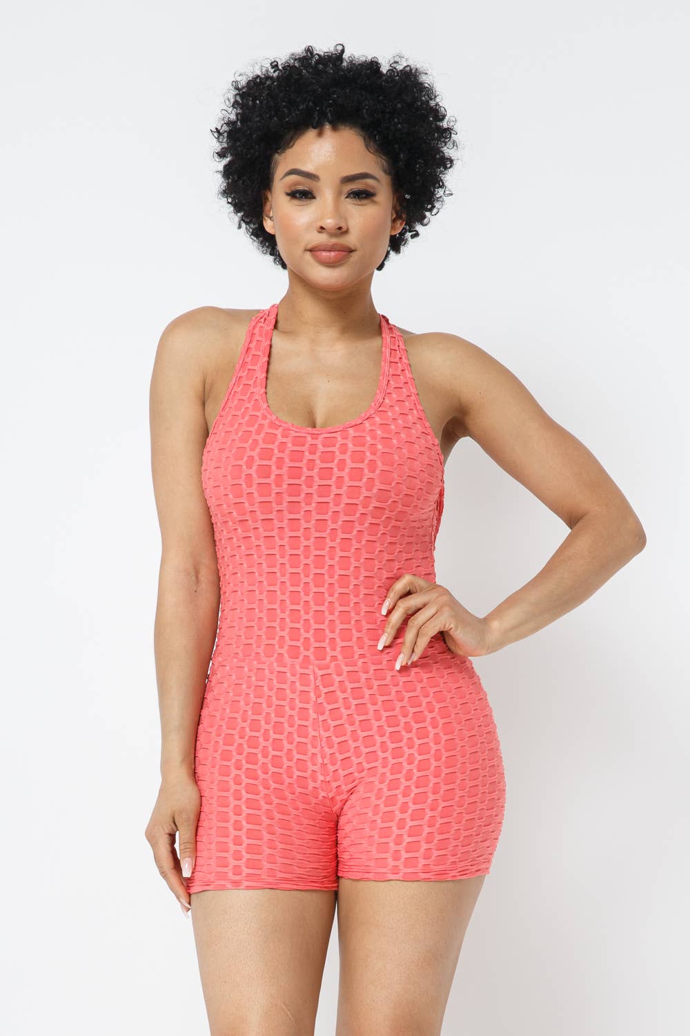 Well-in Vogue Romper – Honeycomb Heat