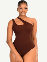 Wholesale One-shoulder Cut Out Shapewear Bodysuit