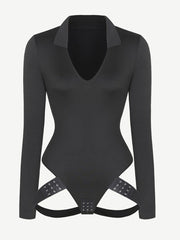 Wholesale Deep V Neck Butt Lifting Shapewear Abdomen Shaping Thong Bodysuit